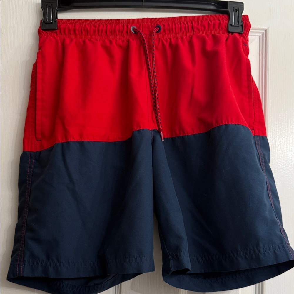 George Men's Bold Red and Navy Swim Shorts size S (28-30)